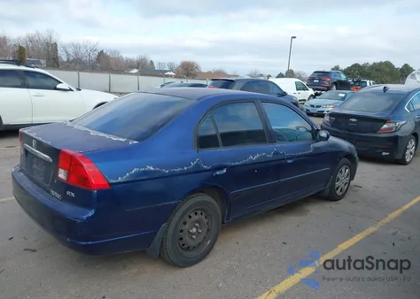2003 Honda Civic Ex из США, поврежденный, VIN 2HGES26773H621754